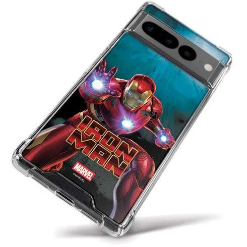 Marvel Iron Man Repulsor Blast Google Pixel 7 Pro Clear Case